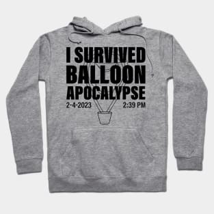 I Survived Balloon Apocalypse Funny Chinese Spy Surveillance Hoodie